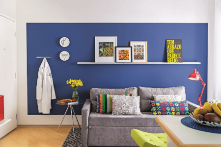 sala de estar pintada de azul 2