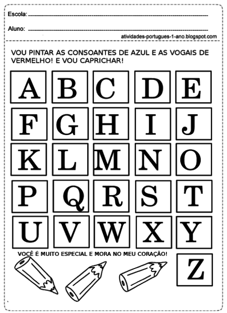 Featured image of post Atividades De Alfabetiza o Consoantes Os primeiros passos da crian a no processo de alfabetiza o requer conhecimento das vogais e tamb m das letras consoantes por isso preparamos diversas atividades para treinar letras consoantes