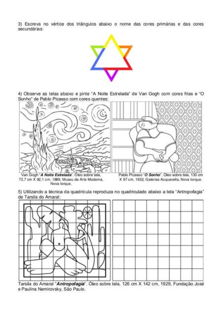 atividades de artes 5 ano 2