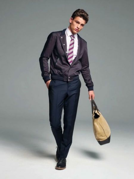 calca social masculina e gravata