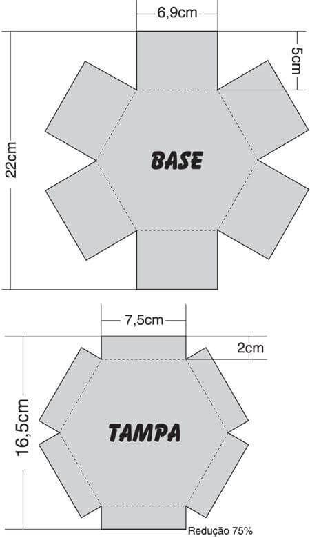 molde de caixinha formato flor