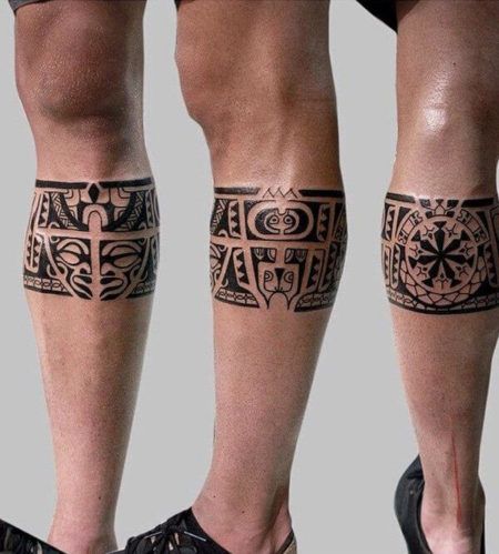 tatuagem tribal na perna 2