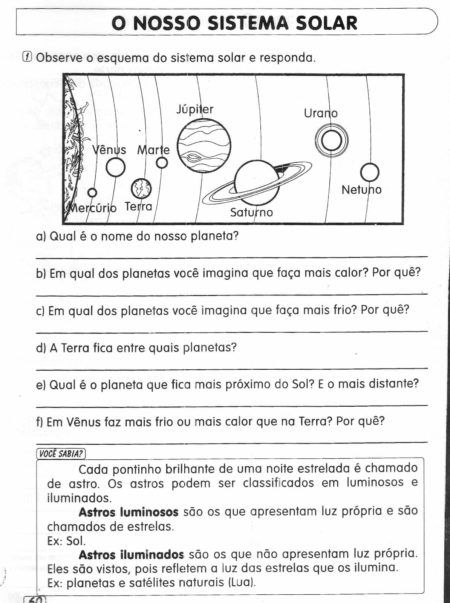 O nosso sistema solar