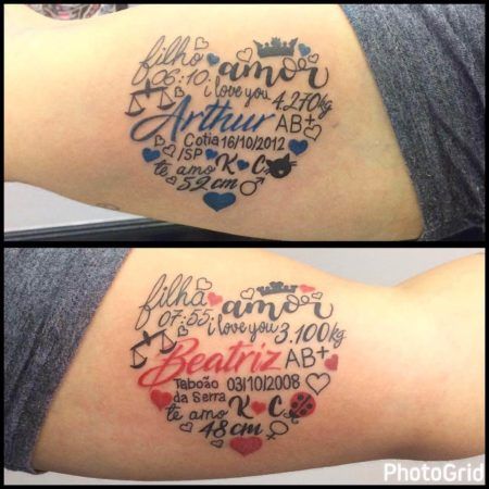 tattoo coracao casal