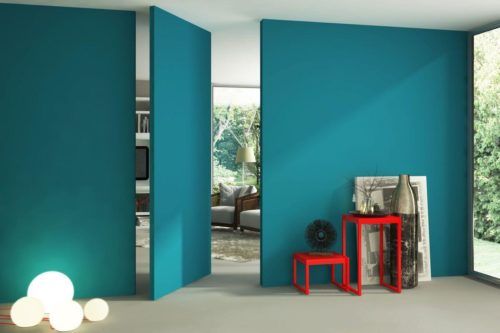 paredes pintadas azul turquesa ambientes