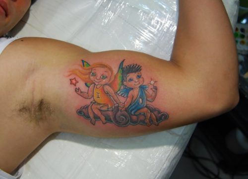 tatuagem para filhos casal 2