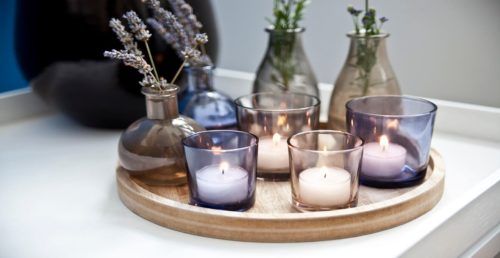 velas aromatizadas decorativas