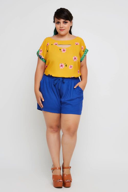 short plus size praia 3