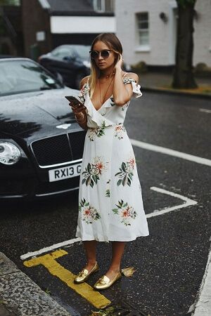 vestido midi de verao