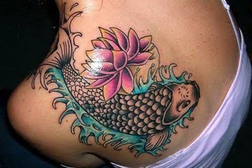 tatuagem carpa nas costas 1