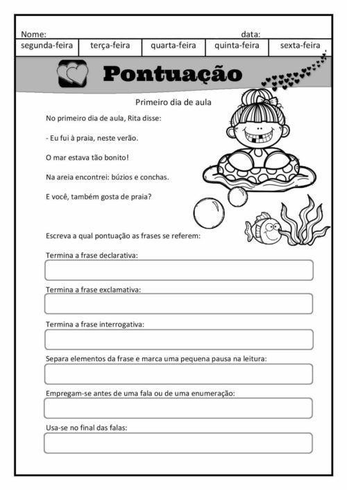 atividade de pontuacao 4 ano 1