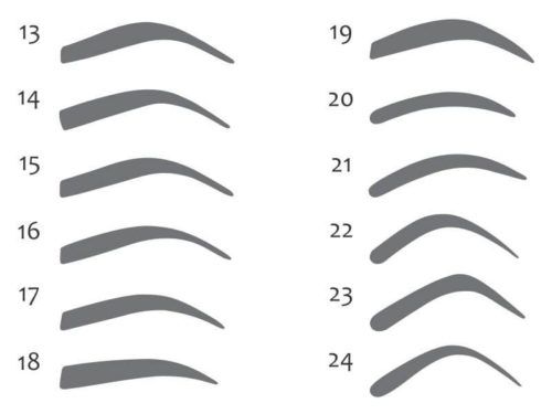 moldes de sobrancelhas 1