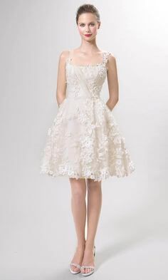 vestido de noiva curto de renda 3