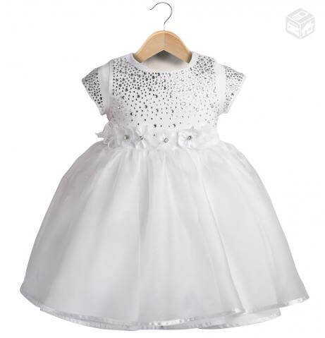 vestido para batizado de bebe 1