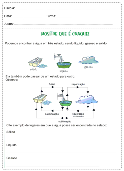 atividade de ciencias ciclo da água 3