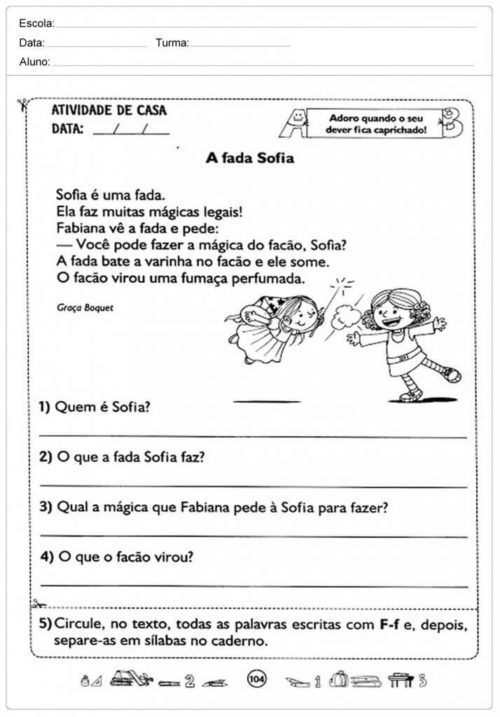 interpretação de texto 2 ano 3