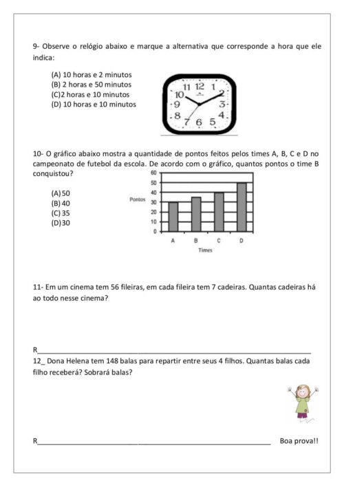 provas de matemática 4 ano 1 bimestre 3