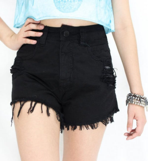 shorts hot pants preto